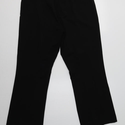 Avenue Womens Black  Polyester Dress Pants Trousers Size 16 L30 in Regular