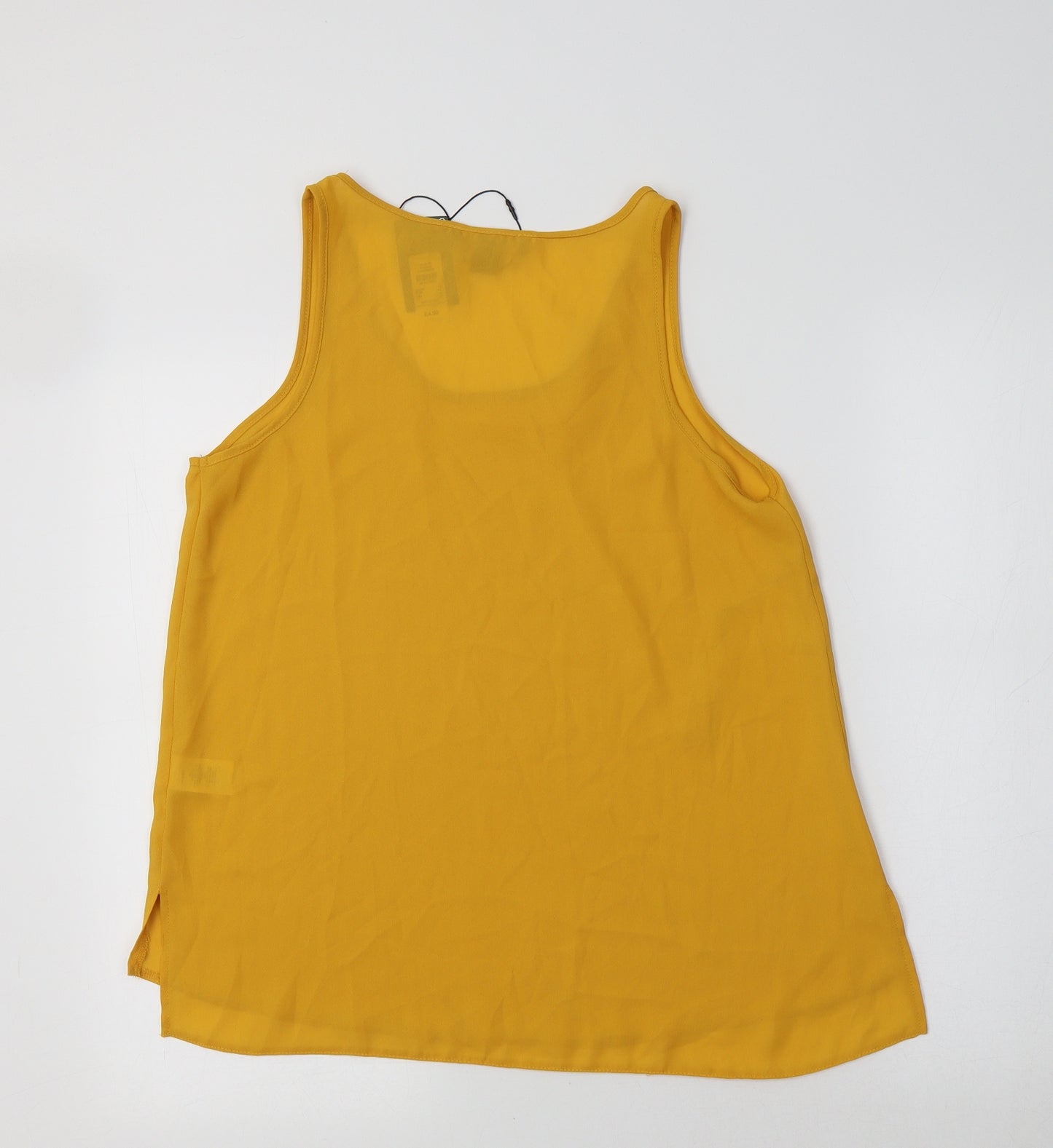 Primark Womens Yellow  Polyester Basic Tank Size 10