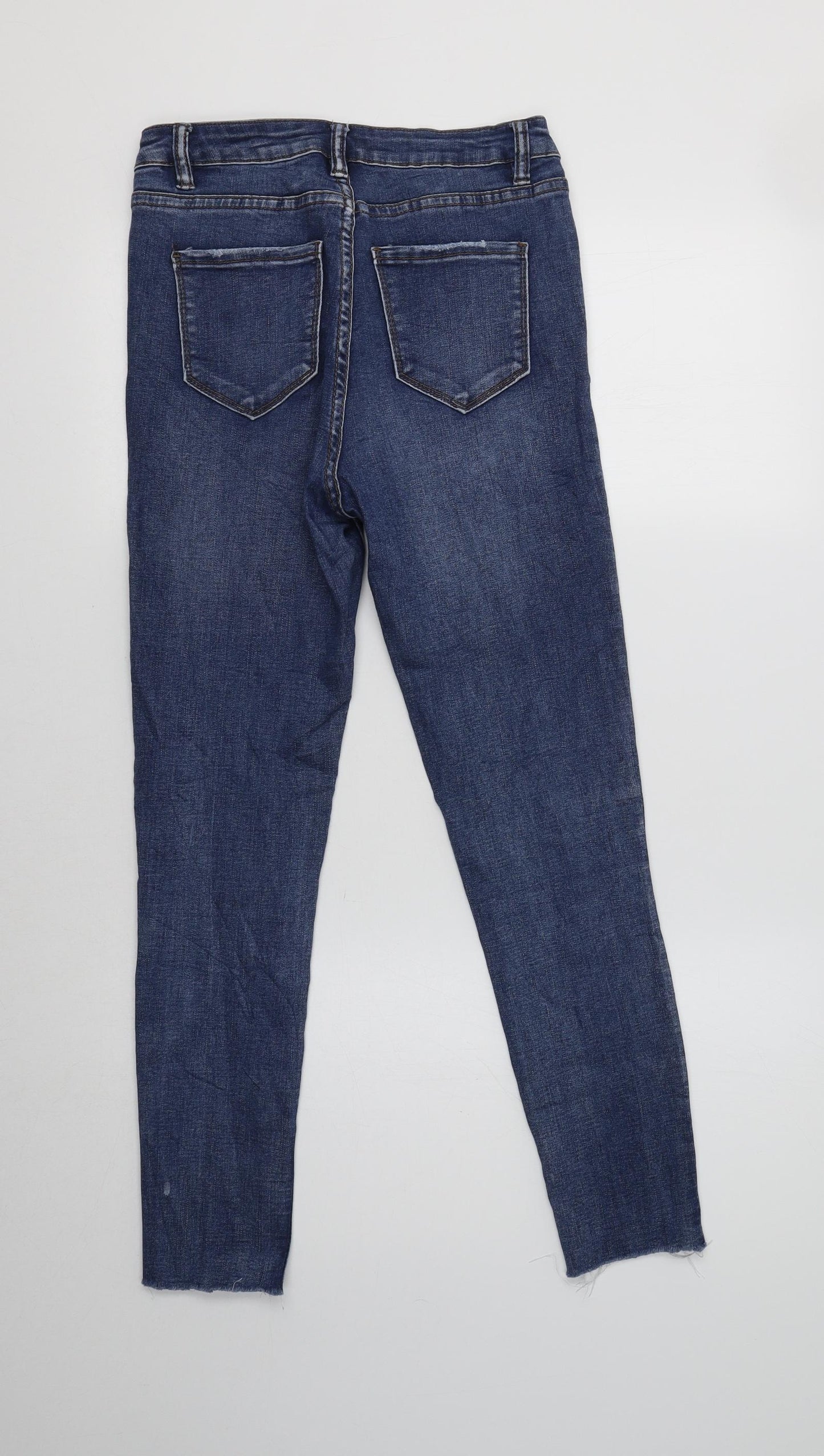 Laulia Womens Blue  Cotton Jegging Jeans Size 8 L27 in Regular
