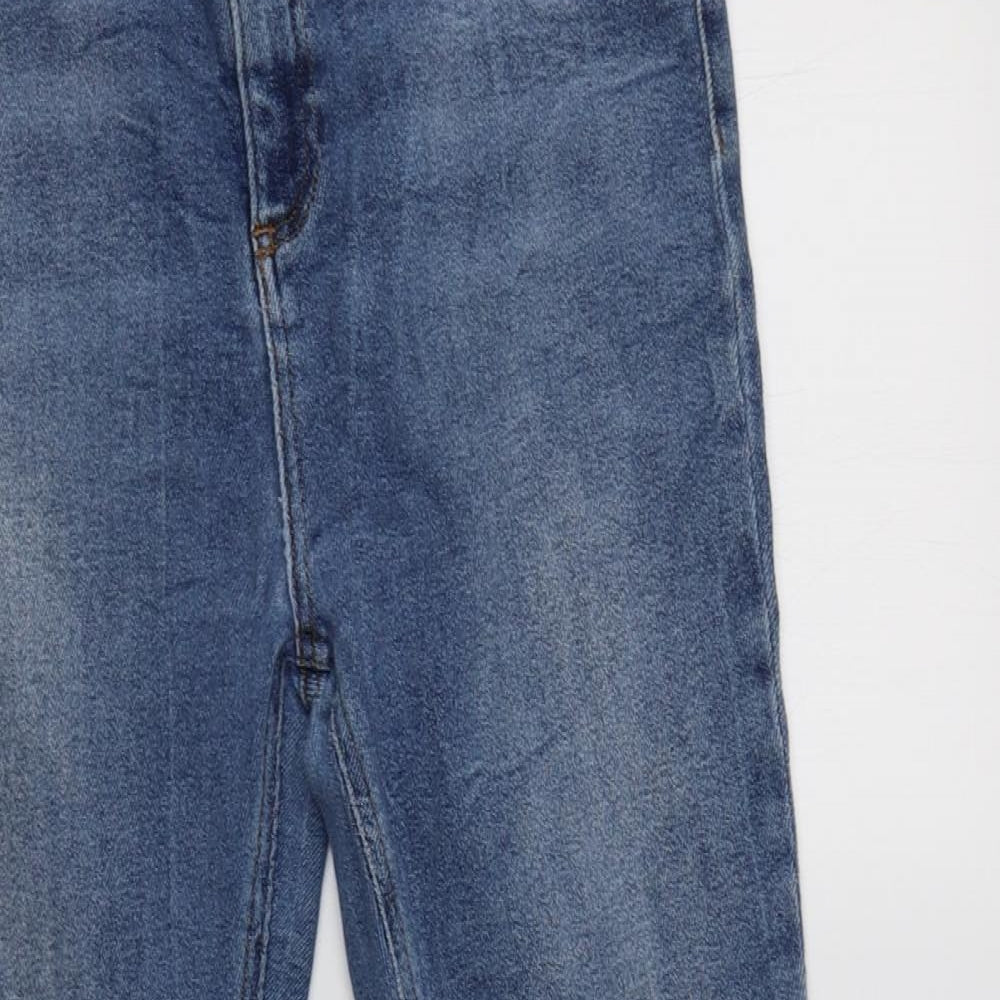 New Look Womens Blue  Cotton Skinny Jeans Size 14 L27 in Regular