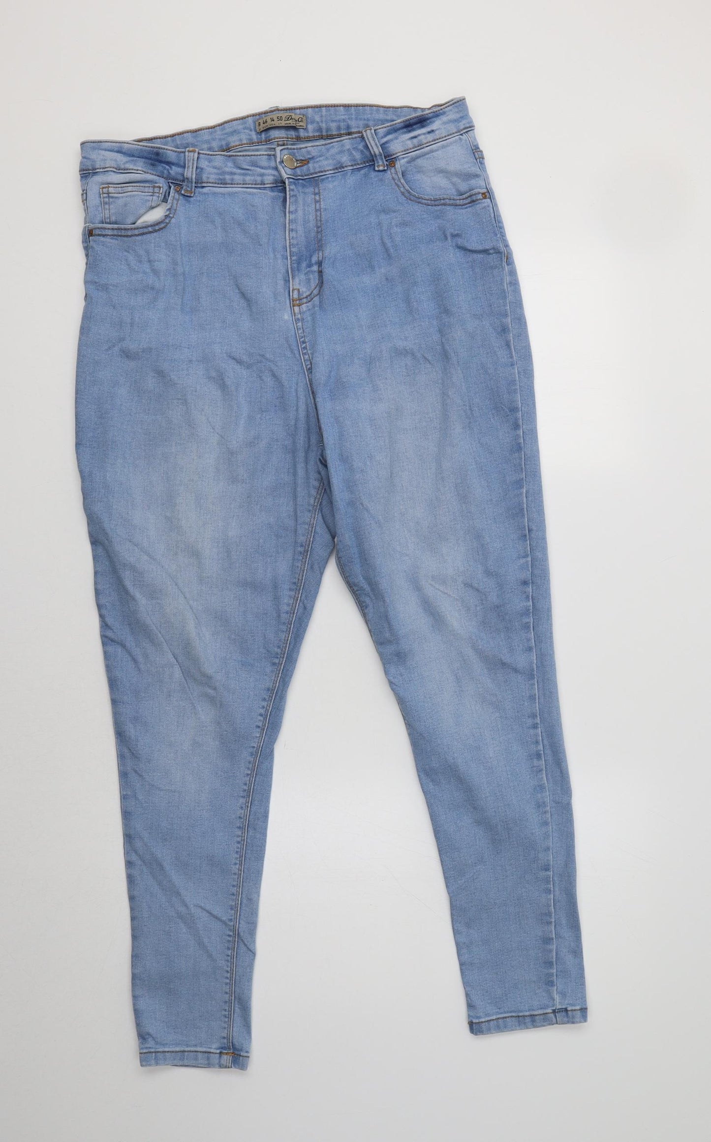 Primarkj Womens Blue  Cotton Jegging Jeans Size 18 L28 in Regular