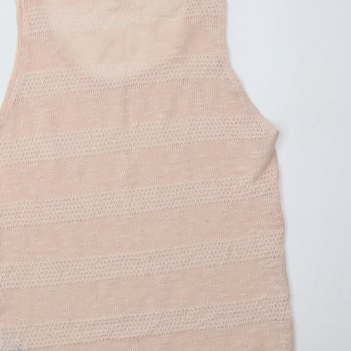 Topshop Womens Pink  Polyester Basic Tank Size 12
