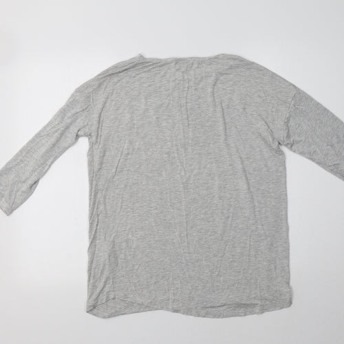 JD Williams Womens Grey  Viscose Top Lounge Set Size 10   - Star
