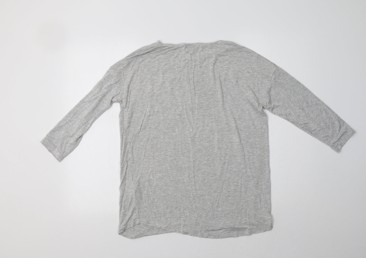 JD Williams Womens Grey  Viscose Top Lounge Set Size 10   - Star