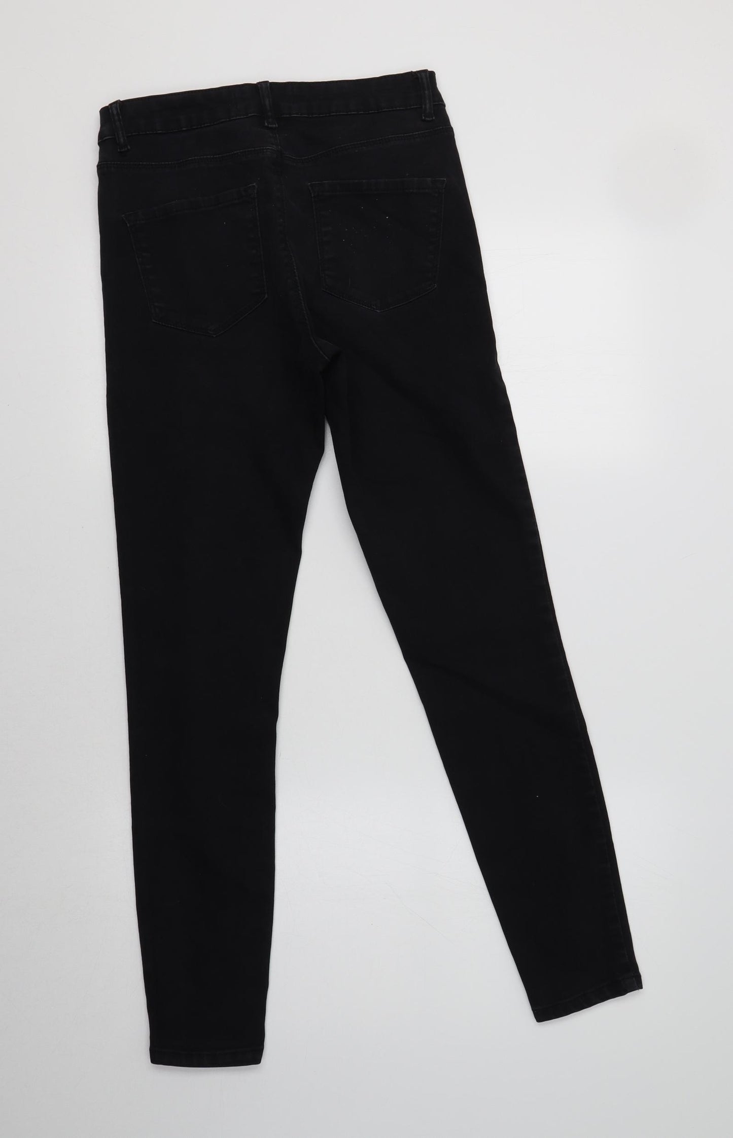 Primark Womens Black  Cotton Jegging Jeans Size 12 L30 in Regular