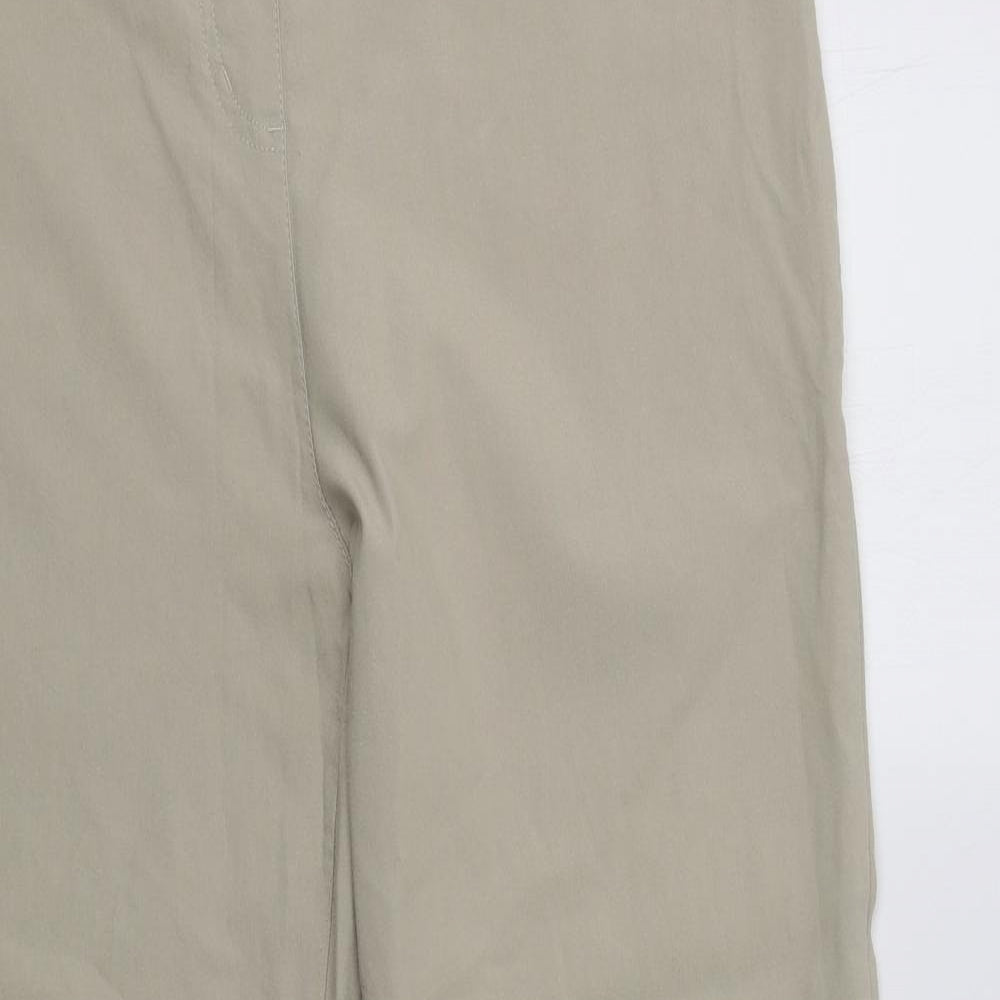 Cotton Traders Womens Beige  Viscose Trousers  Size 22 L29 in Regular