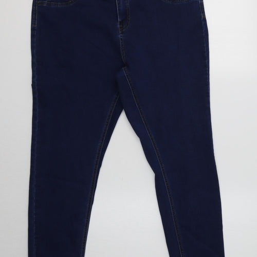 Goldigga Womens Blue  Cotton Jegging Jeans Size 16 L29 in Regular
