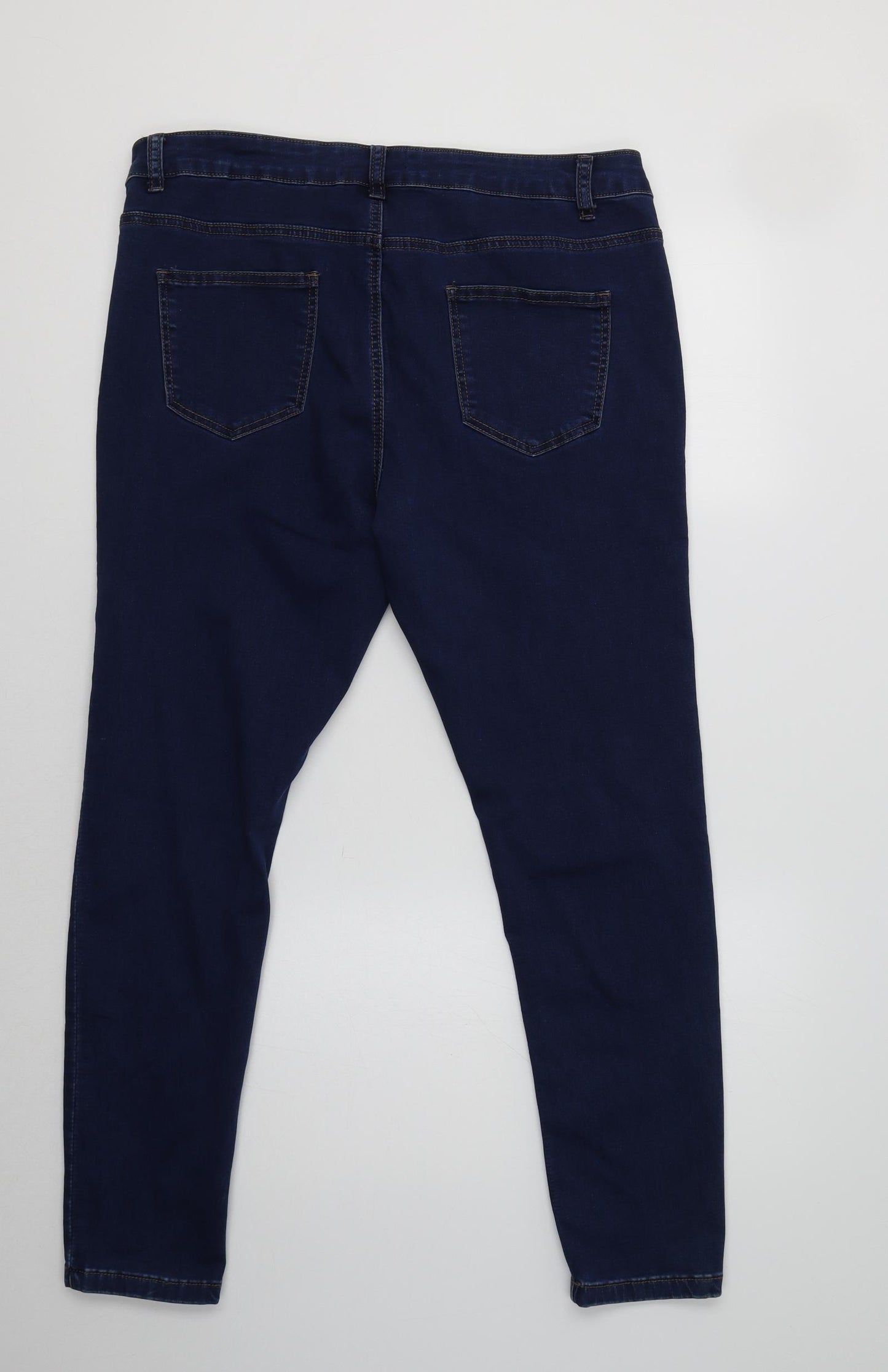 Goldigga Womens Blue  Cotton Jegging Jeans Size 16 L29 in Regular
