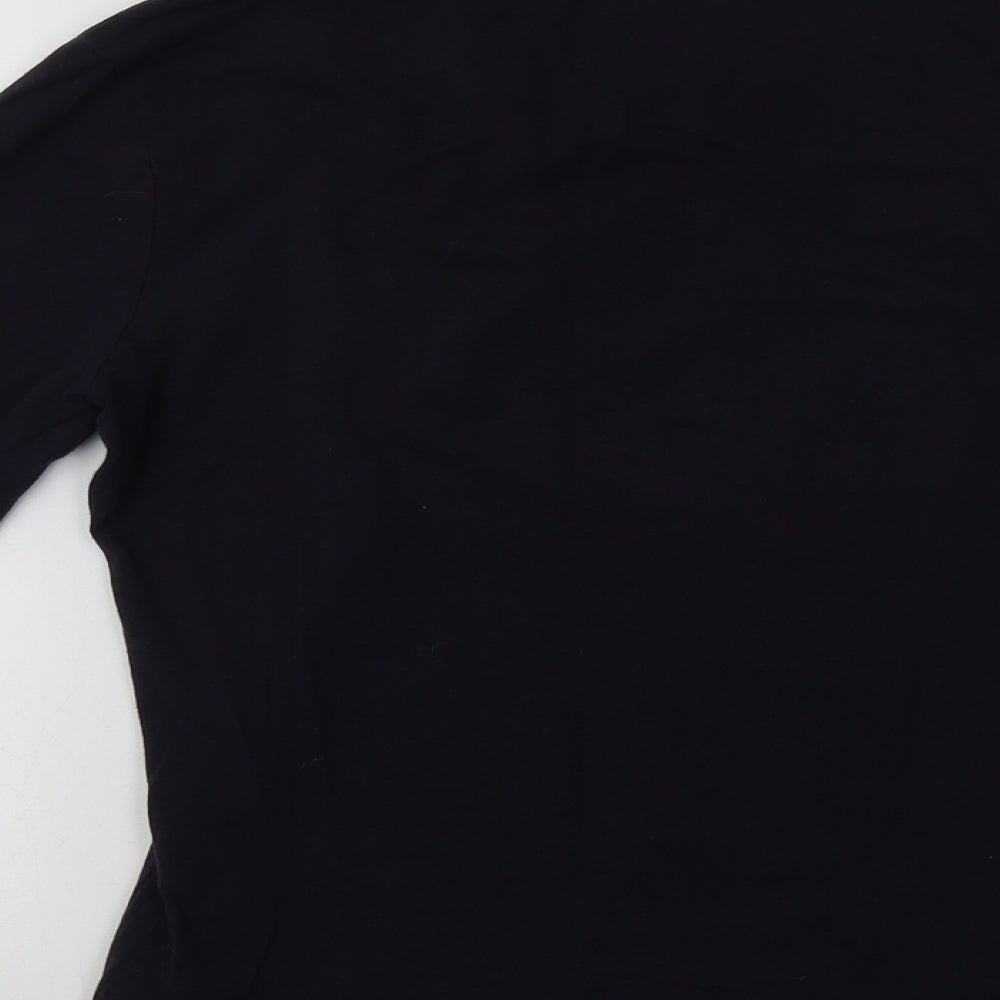 Primark Womens Blue  Cotton Basic T-Shirt Size S Crew Neck