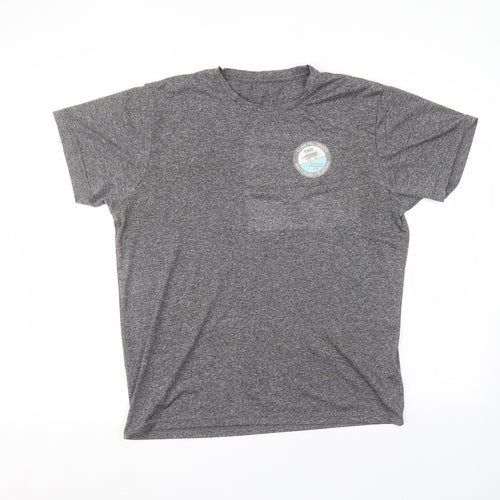 Preworn Mens Grey  Polyester  T-Shirt Size L
