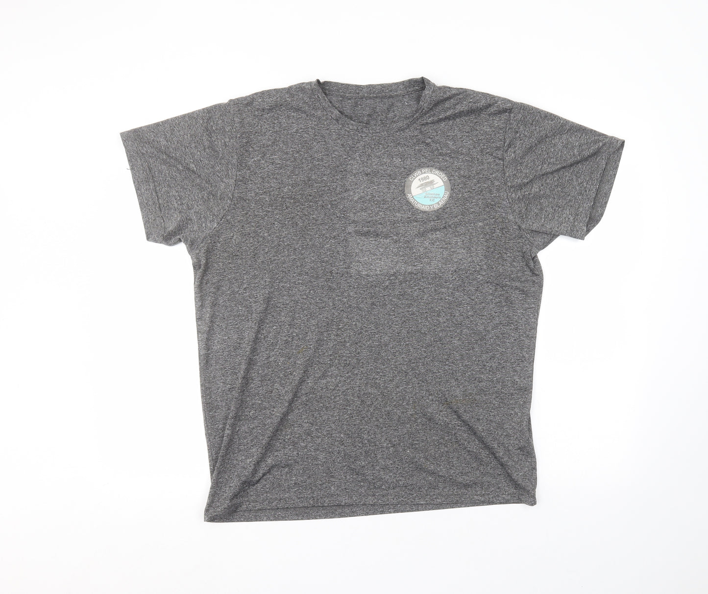Preworn Mens Grey  Polyester  T-Shirt Size L