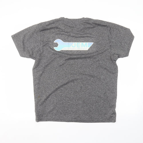 Preworn Mens Grey  Polyester  T-Shirt Size L