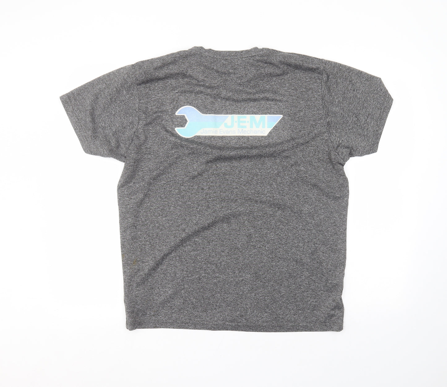 Preworn Mens Grey  Polyester  T-Shirt Size L