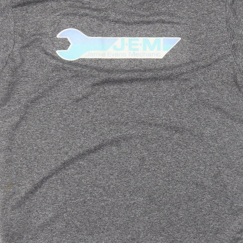 Preworn Mens Grey  Polyester  T-Shirt Size L