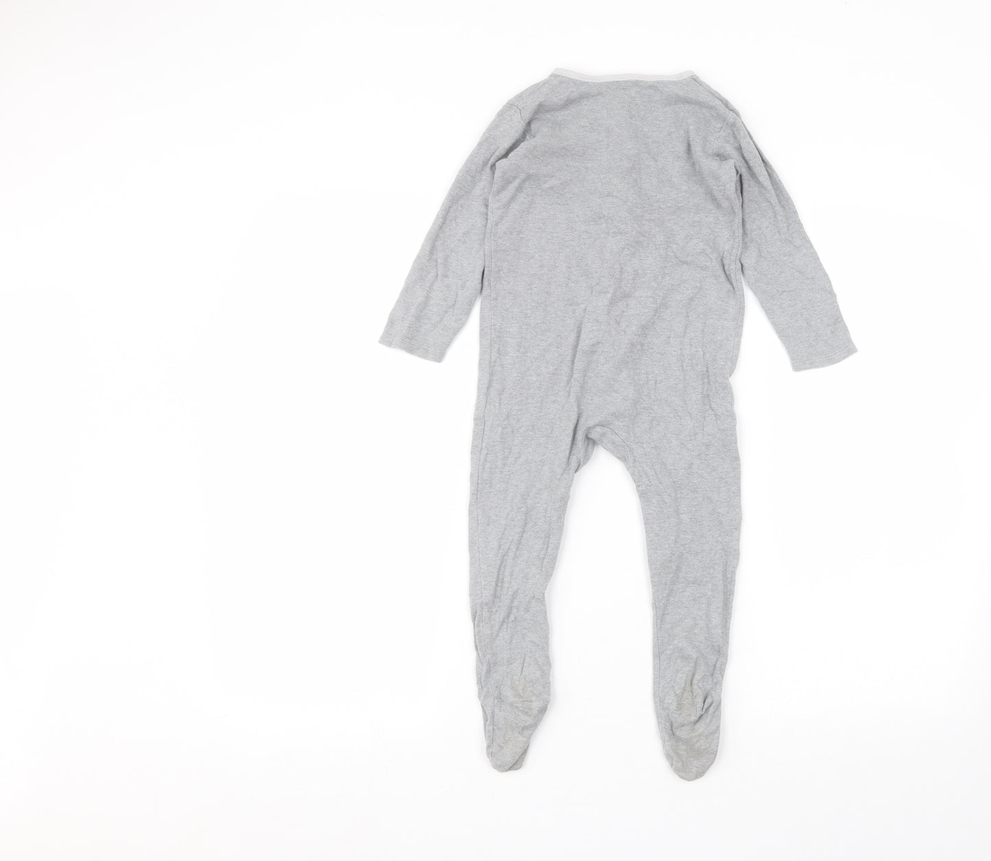 Marks and Spencer Baby Grey  Cotton Coverall One-Piece Size 18-24 Months