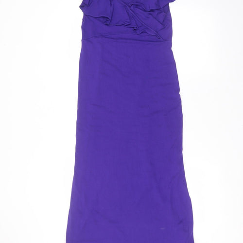 Red Herring Womens Purple  Viscose A-Line  Size 8