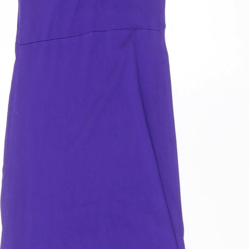 Red Herring Womens Purple  Viscose A-Line  Size 8