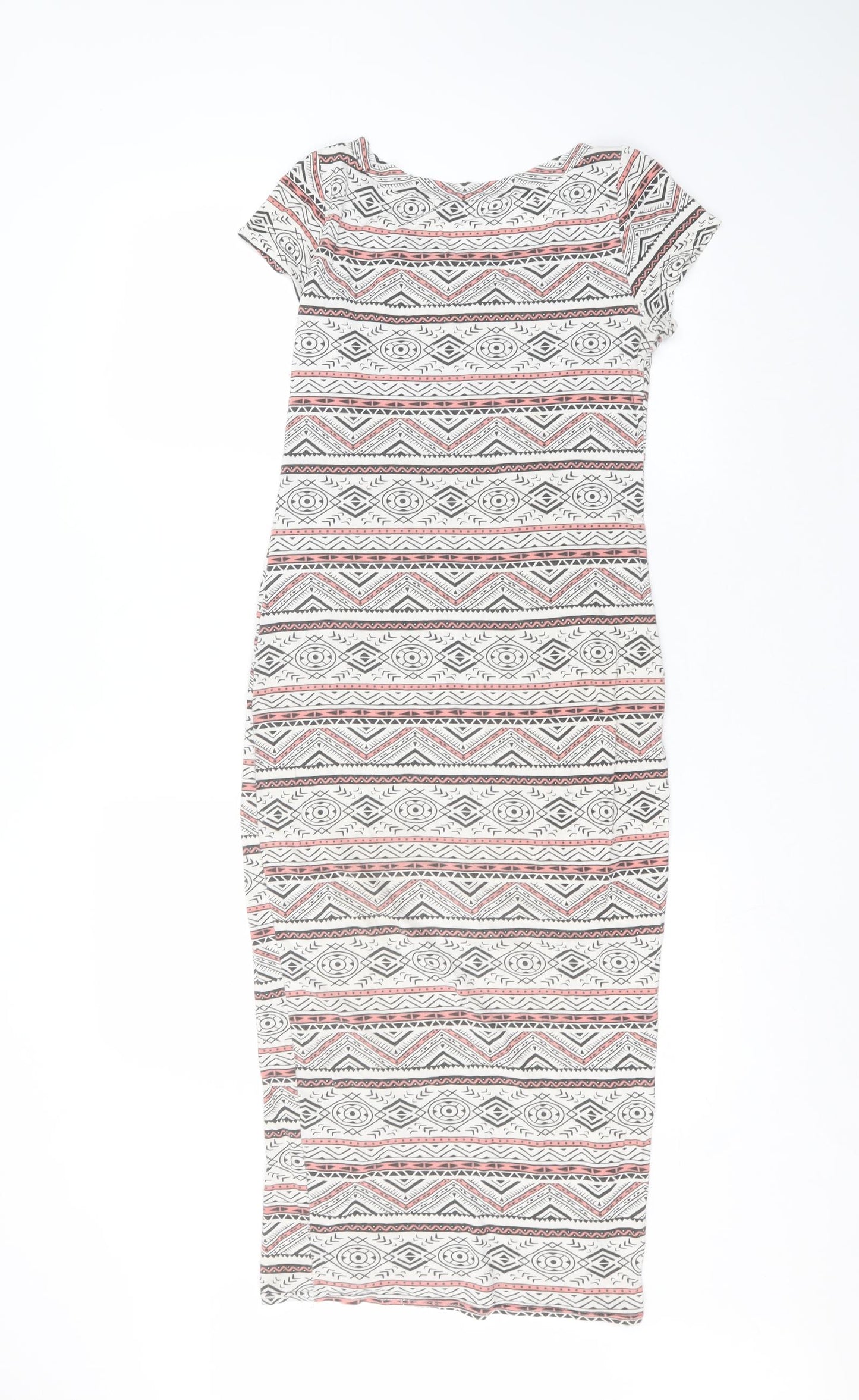Select Womens White  Viscose T-Shirt Dress  Size 8