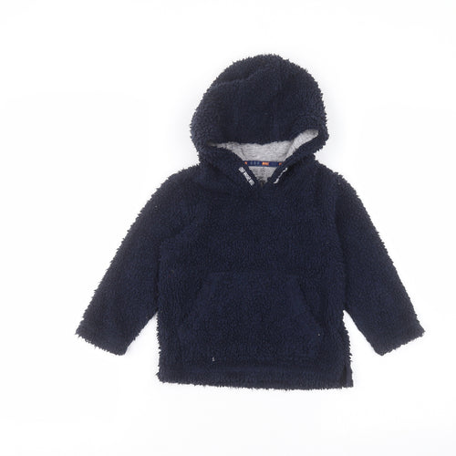 F&F Boys Blue  Polyester Pullover Hoodie Size 2-3 Years