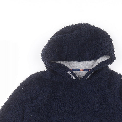 F&F Boys Blue  Polyester Pullover Hoodie Size 2-3 Years