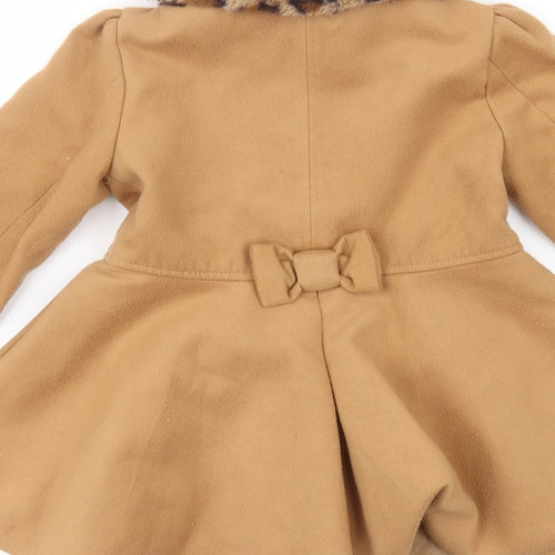 max Girls Brown   Jacket  Size 5-6 Years