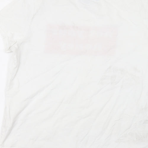 Primark Womens White  Cotton Basic T-Shirt Size 10