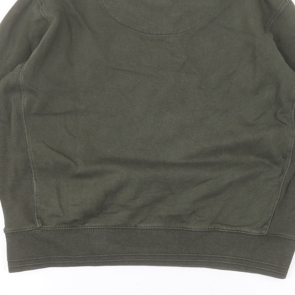 NEXT Womens Green Round Neck  Cotton Pullover Jumper Size 14