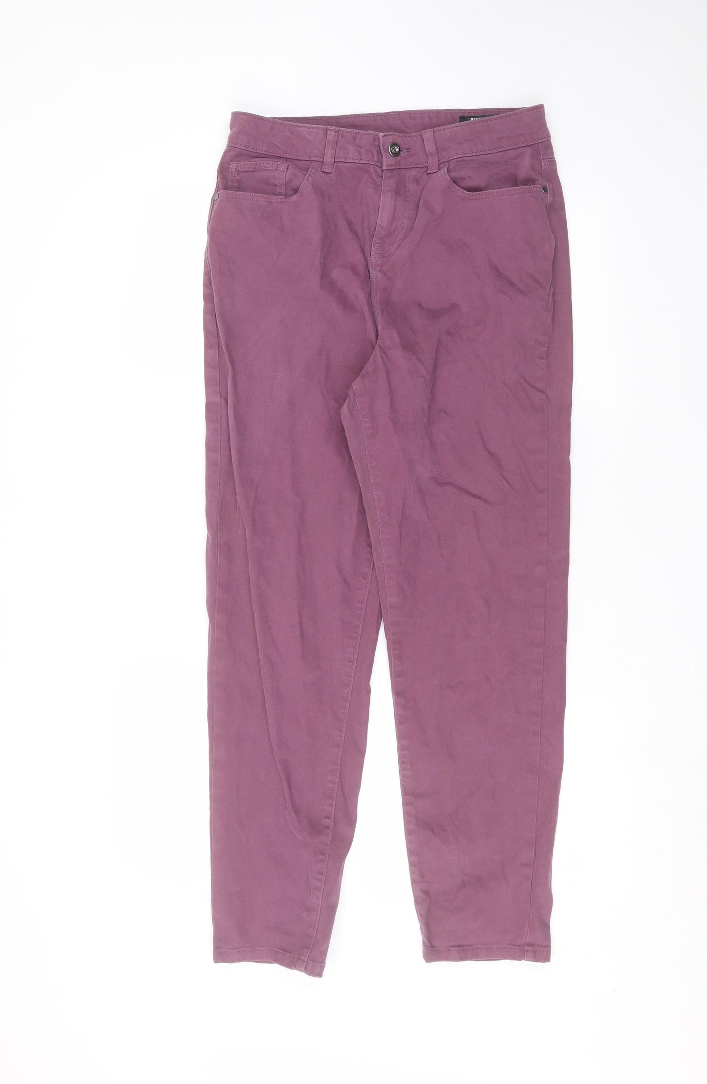 TU Womens Pink  Cotton Skinny Jeans Size 10 L26 in Regular