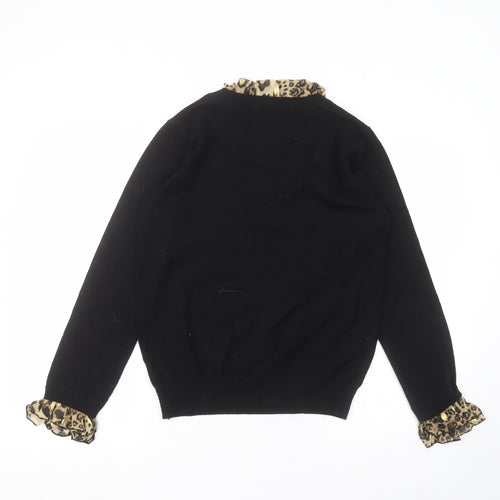 Laetitia Mem Womens Black  Viscose Basic T-Shirt Size S