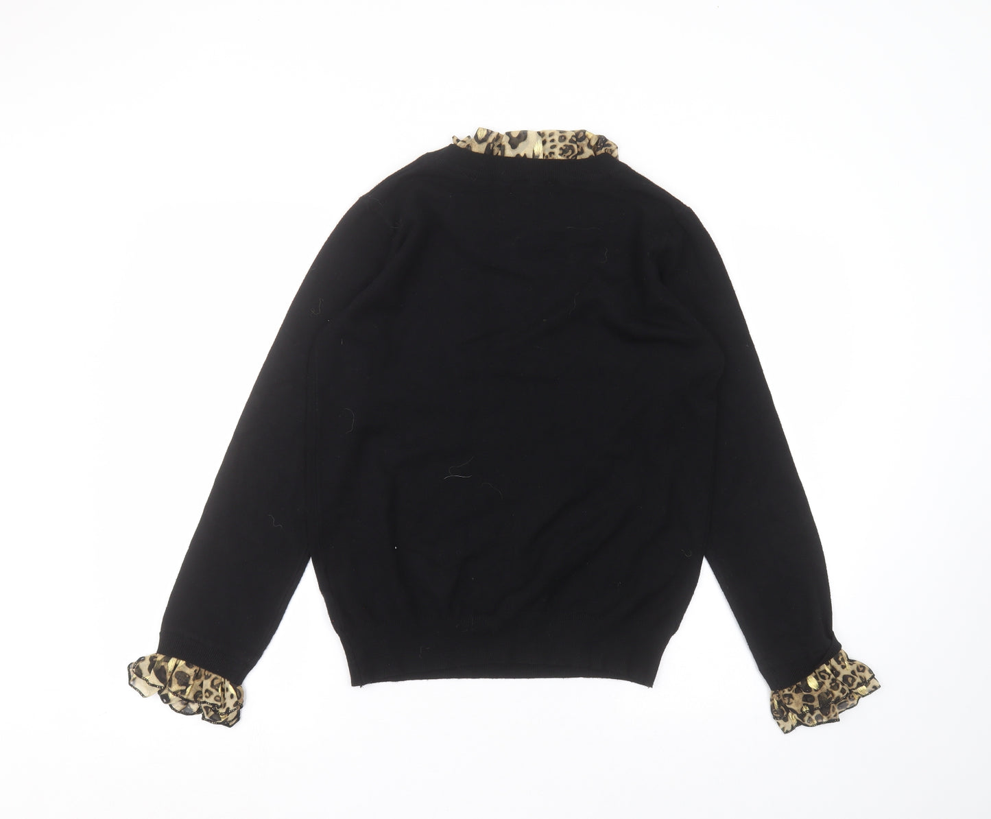 Laetitia Mem Womens Black  Viscose Basic T-Shirt Size S