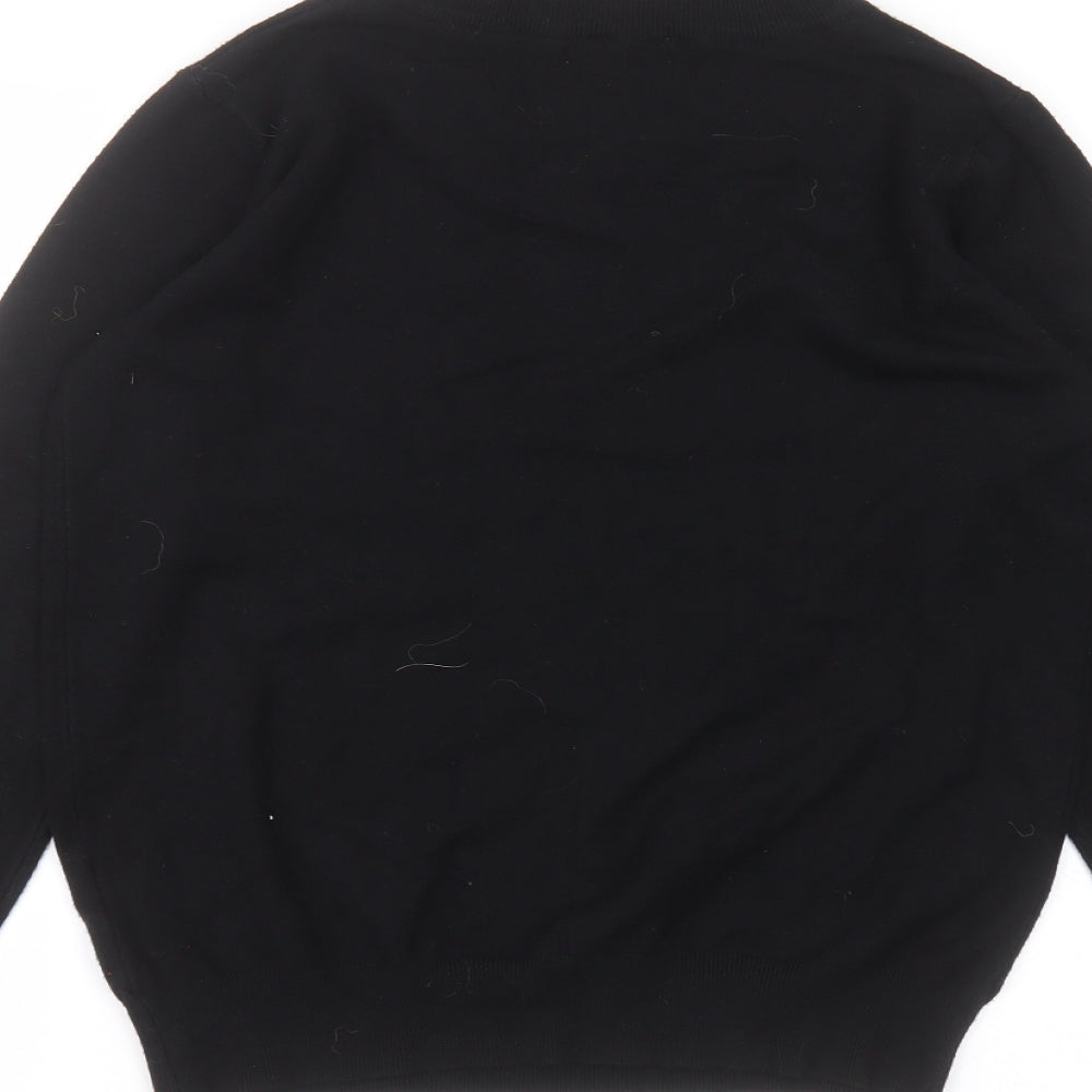 Laetitia Mem Womens Black  Viscose Basic T-Shirt Size S