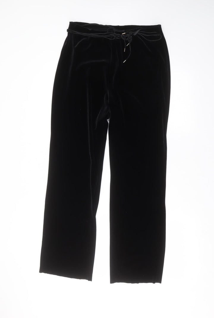 Principles Womens Black  Polyester Trousers  Size 14 L26 in Regular