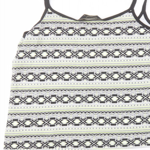 Originals Womens White Striped Cotton Basic T-Shirt Size 18 Round Neck