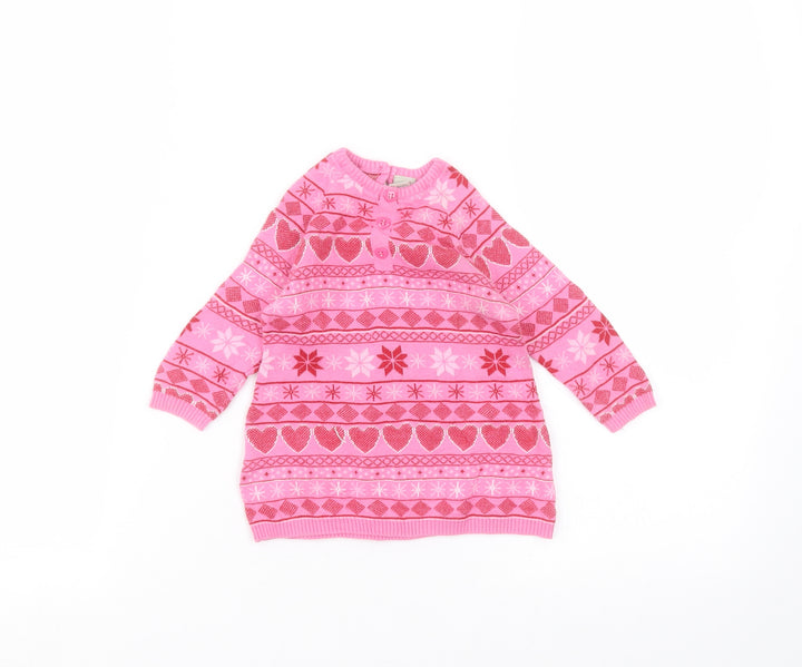 TU Baby Pink  Cotton Pullover Jumper Size 3-6 Months