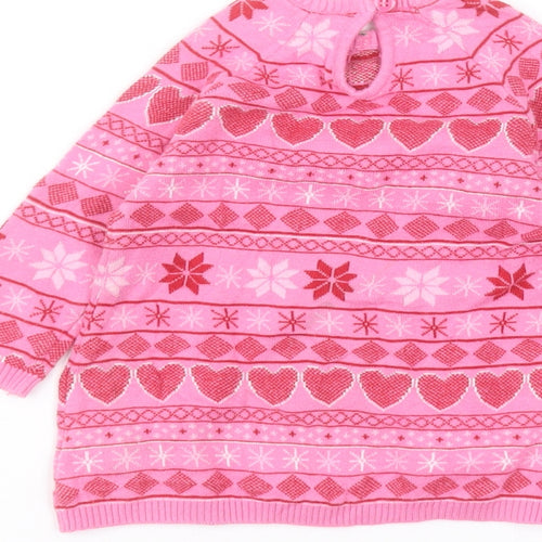 TU Baby Pink  Cotton Pullover Jumper Size 3-6 Months