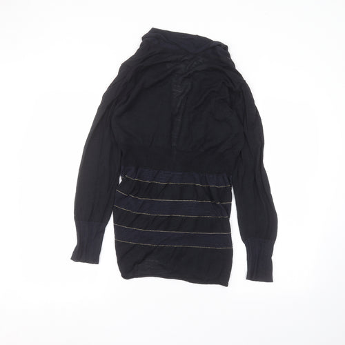 Per Una Womens Blue V-Neck  Acrylic Cardigan Jumper Size 12