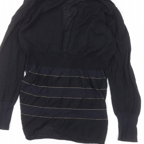Per Una Womens Blue V-Neck  Acrylic Cardigan Jumper Size 12