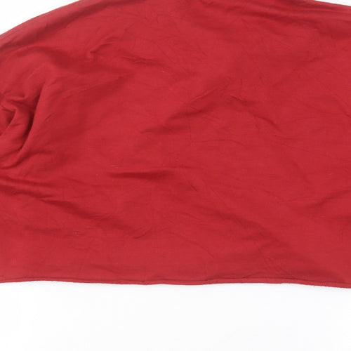 FOREVER 21 Womens Red Collared  Cotton Pullover Jumper Size L