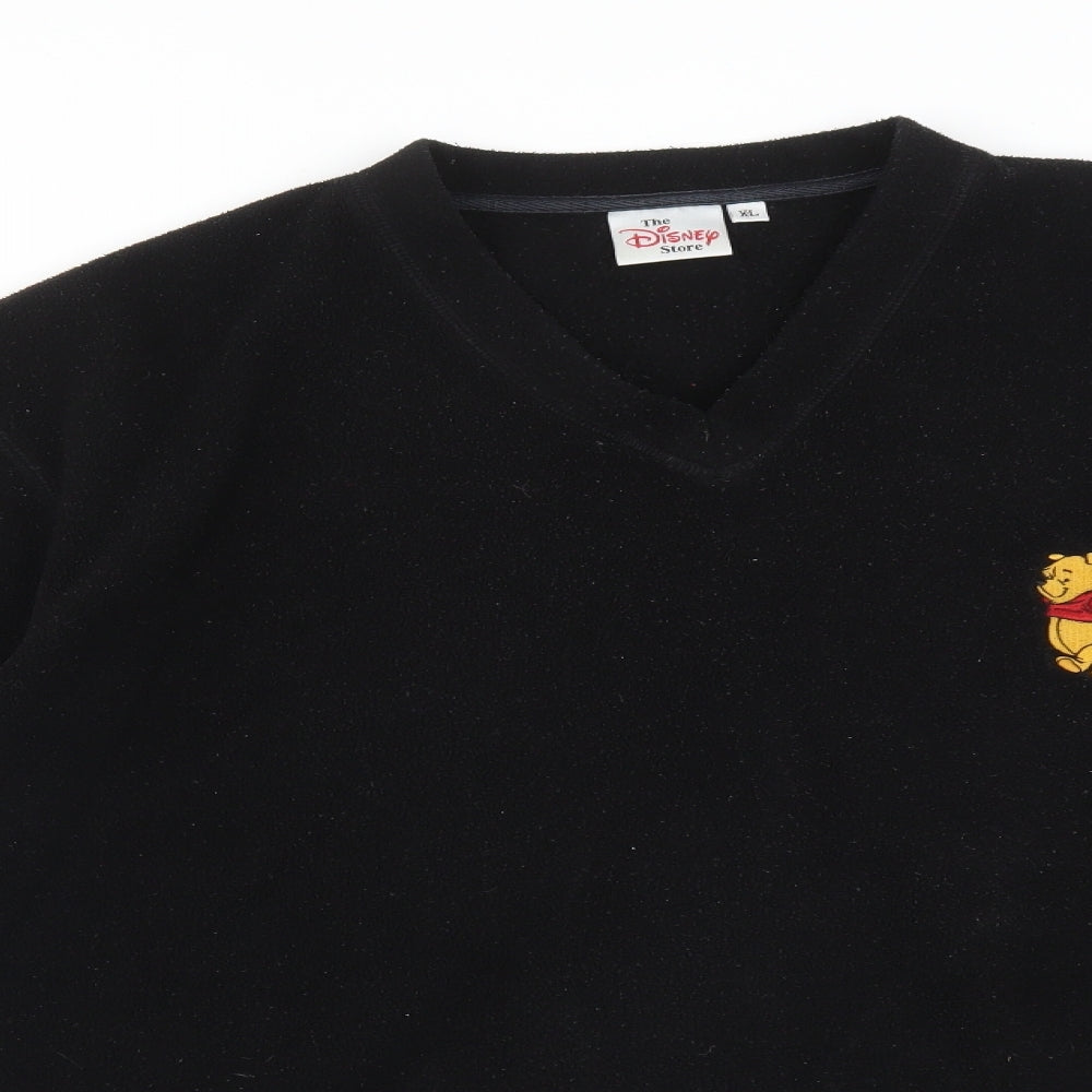 THE DISNEY STORE Womens Black  Polyester Pullover Sweatshirt Size XL   - WINNIE THE POOH