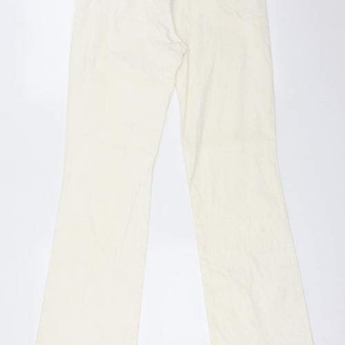 SAVIDA Womens Yellow  Cotton Trousers  Size 12 L31 in Regular