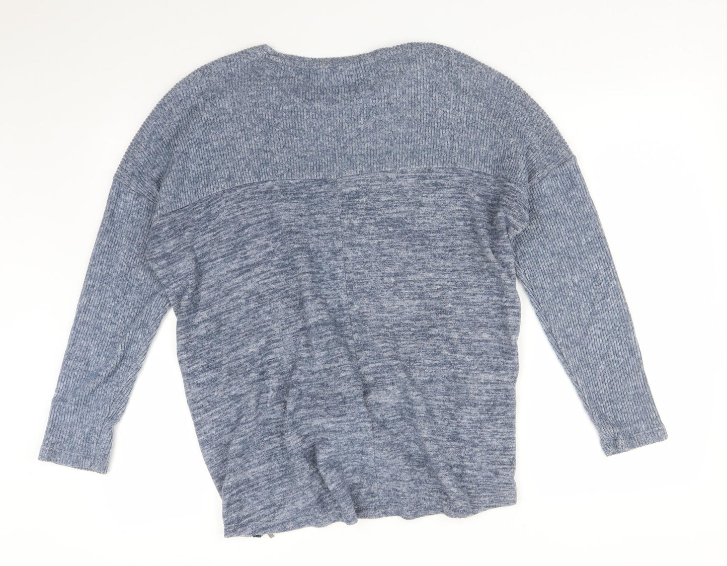 George Womens Blue  Viscose Basic T-Shirt Size M Round Neck