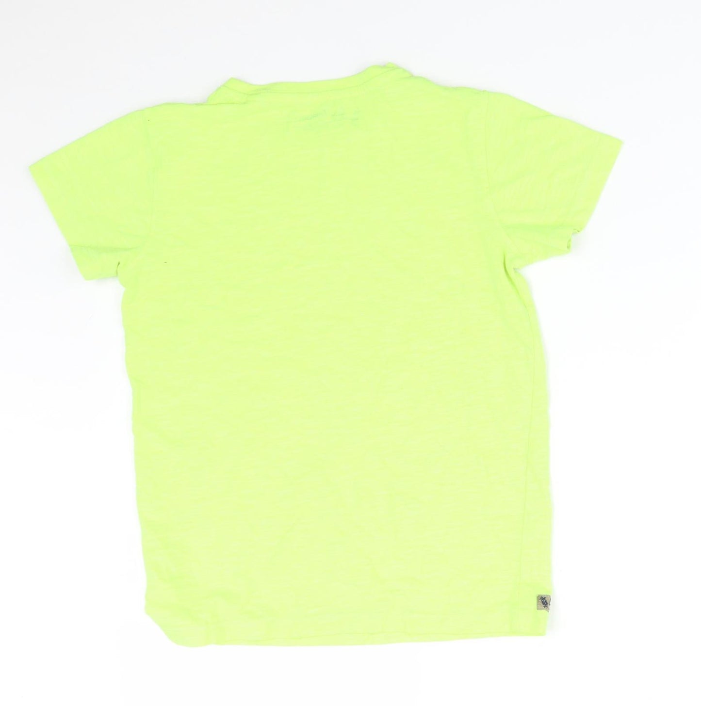 NEXT Boys Green  Cotton Basic T-Shirt Size 10 Years Round Neck
