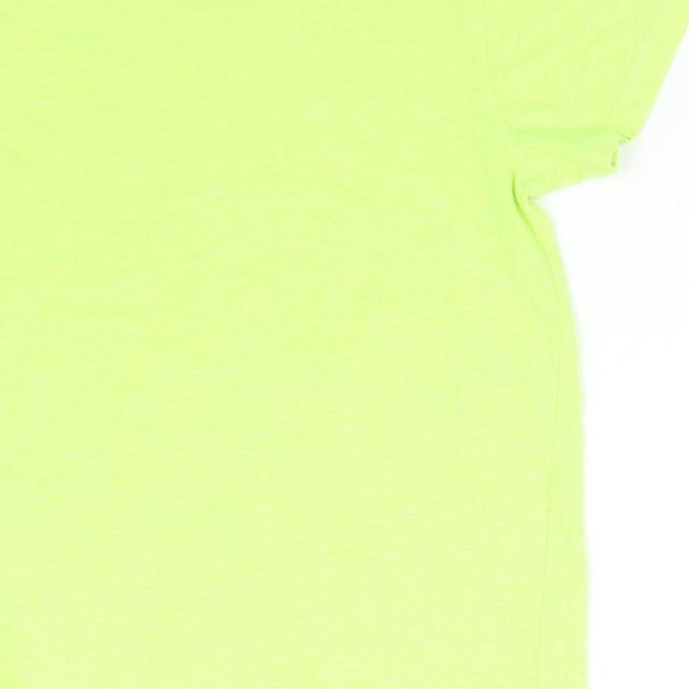 NEXT Boys Green  Cotton Basic T-Shirt Size 10 Years Round Neck