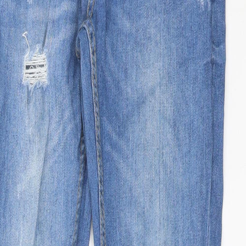DENIM CO Womens Blue  Cotton Boyfriend Jeans Size 6 L28 in Regular