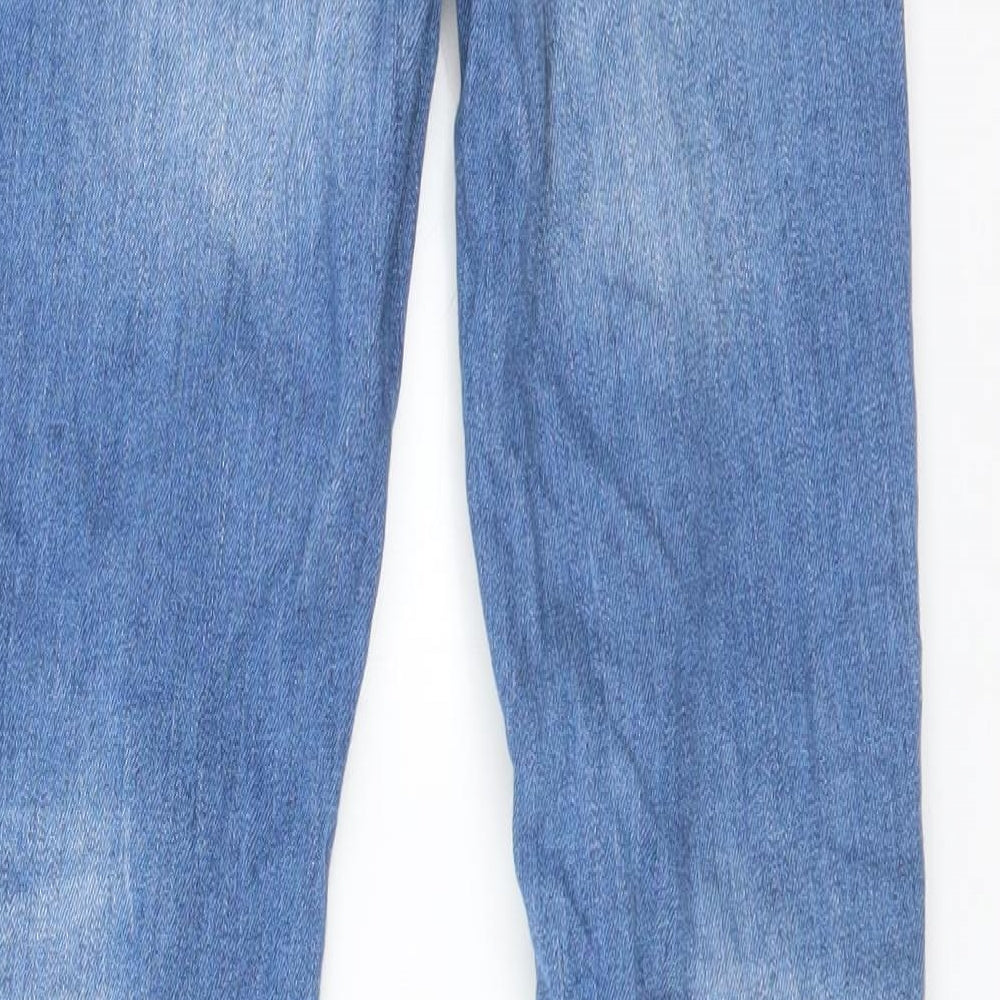 DENIM CO Womens Blue  Cotton Boyfriend Jeans Size 6 L28 in Regular