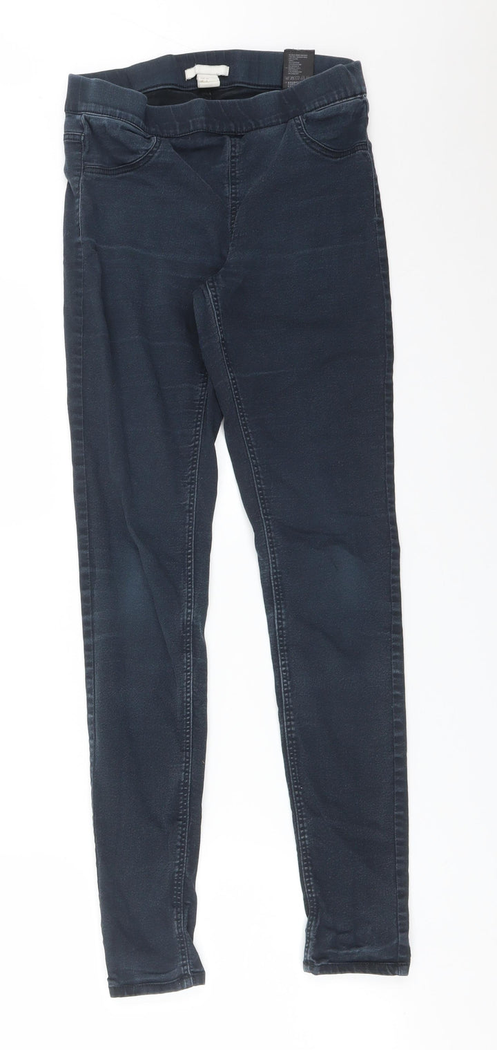 H&M Womens Blue  Cotton Jegging Jeans Size 6 L28 in Regular