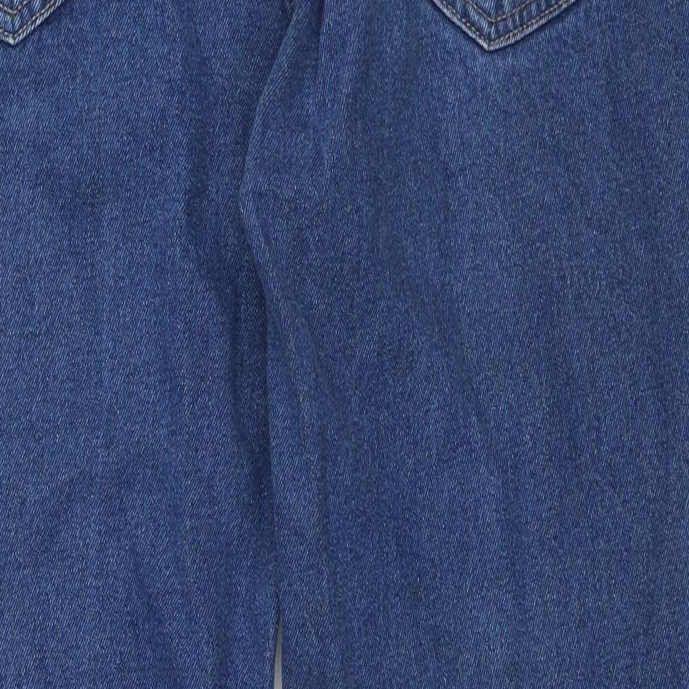 George Mens Blue  Cotton Straight Jeans Size 40 in L28 in Regular