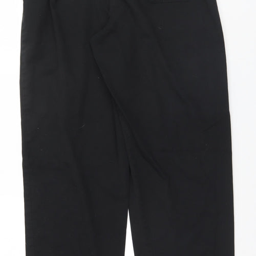 Russums Mens Black  Polyester Trousers  Size M L26 in Regular