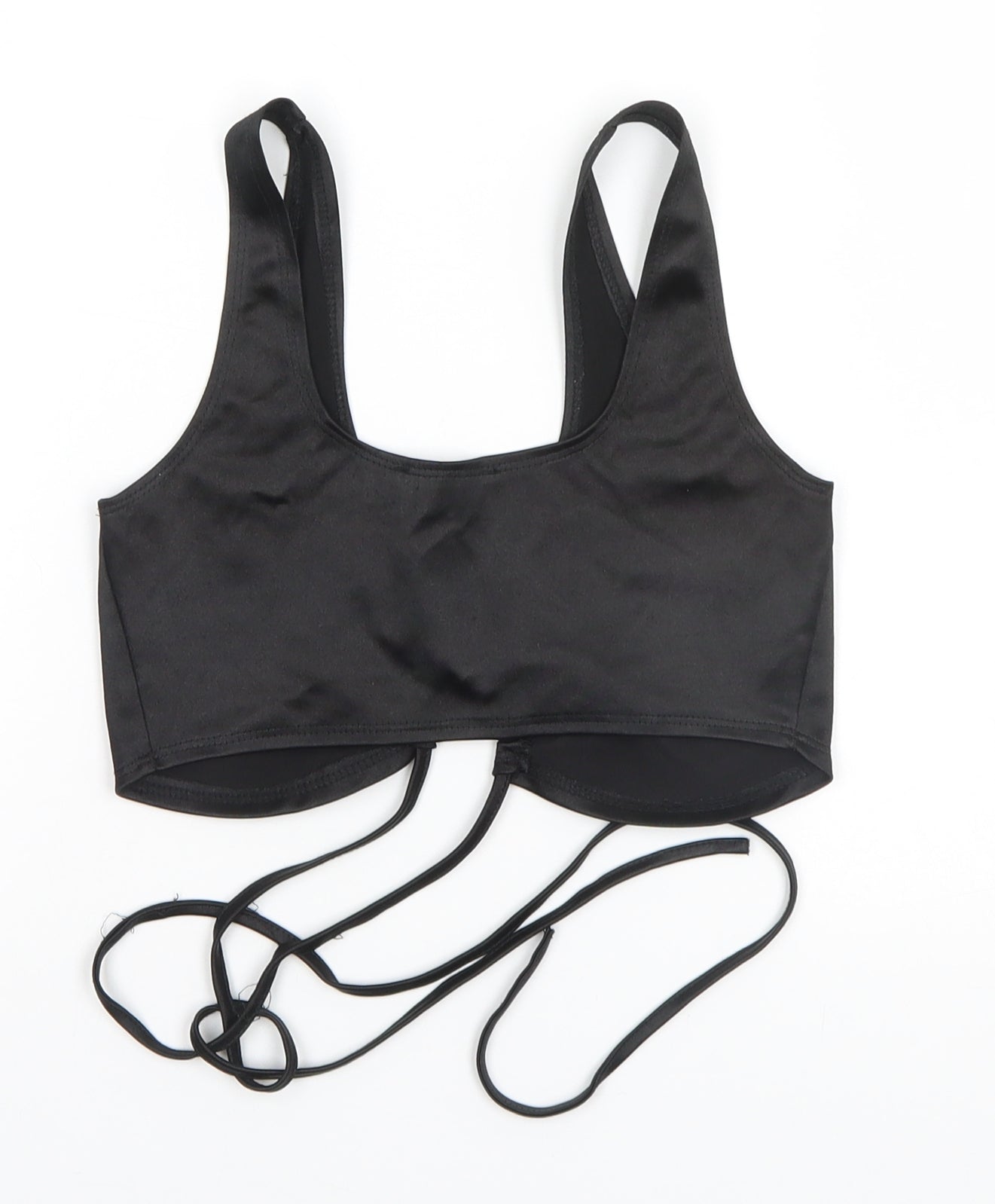 Flounce Womens Black   Basic T-Shirt Size 6