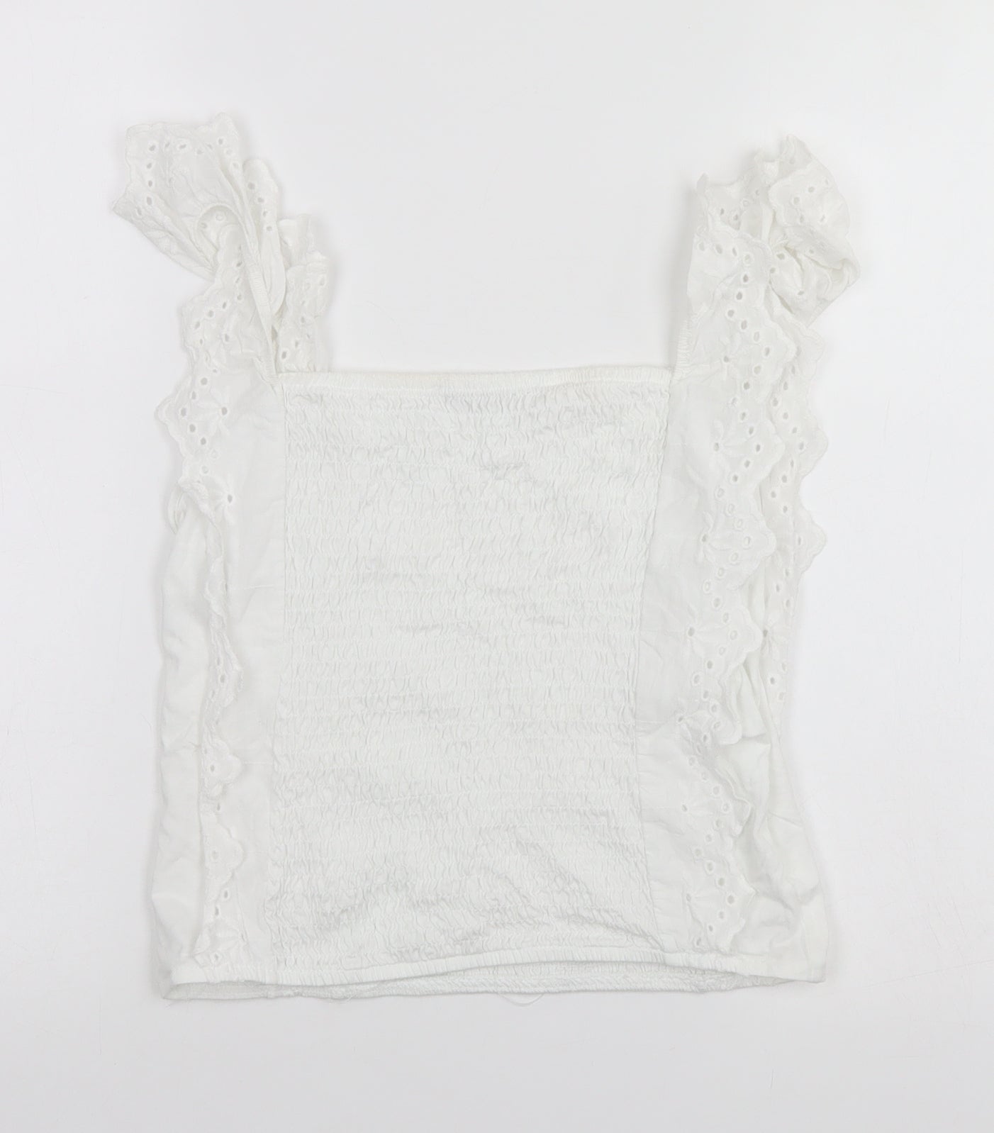 George Womens White  Cotton Basic T-Shirt Size 12